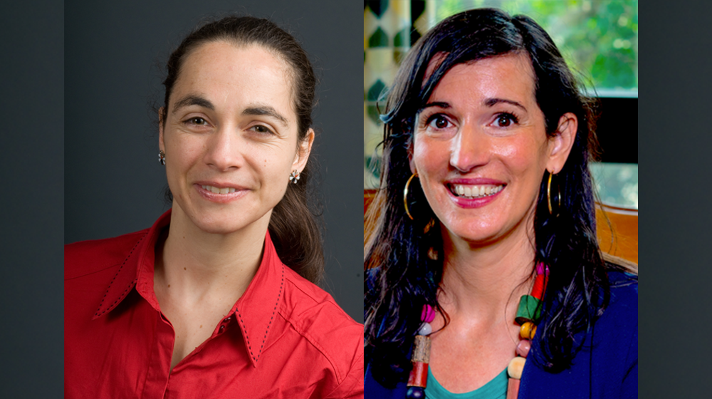 Loyola Chicago's College of Arts and Sciences Alice Weinreb & Olivia Wolf Headshots side by side.