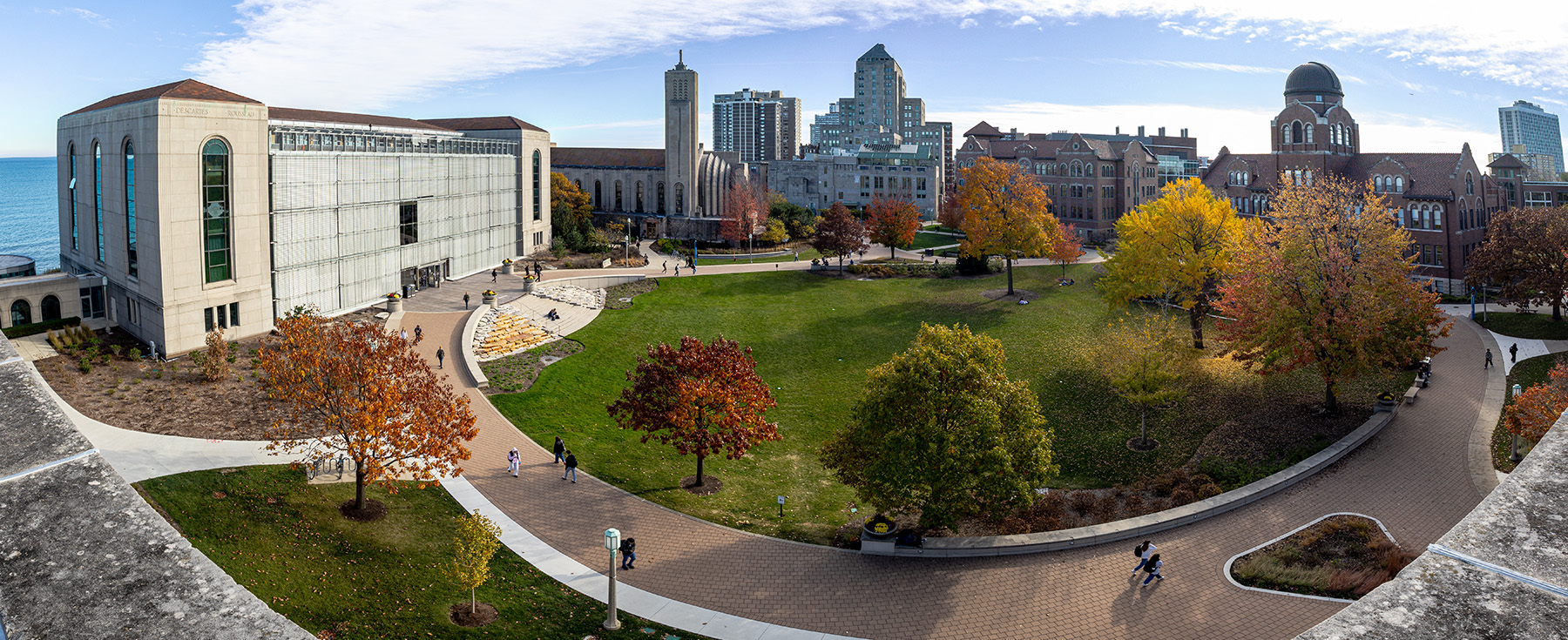 scene of Lake Shore Campus from Above